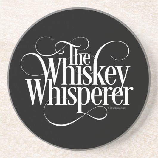 Whiskey Whisperer Sandstone Untersetzer (Vorne)