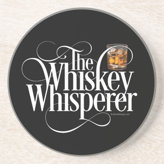 Whiskey Whisperer Sandstone Untersetzer (Vorne)