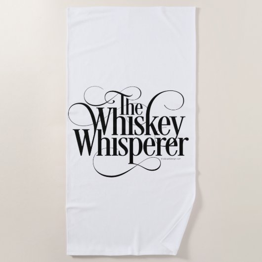 Whiskey Whisperer Strandtuch (Vorderseite)
