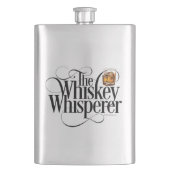Whiskey Whisperflasche Flachmann (Vorderseite)