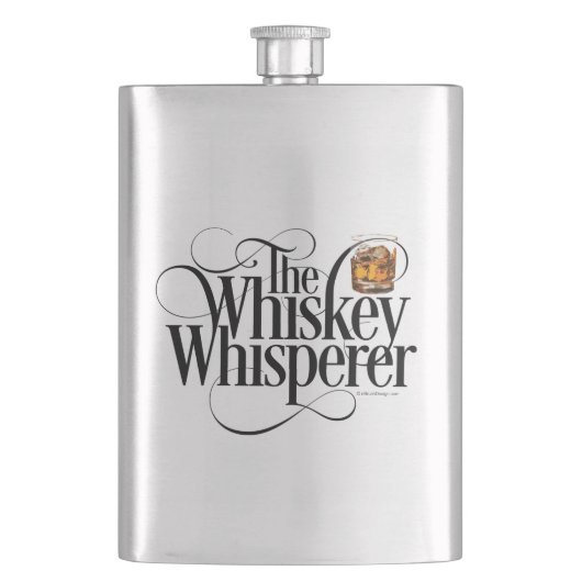 Whiskey Whisperflasche Flachmann (Vorderseite)