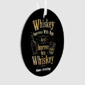 Whiskey wird mit dem Alter besser, ich verbessere Ornament (Vorderseite)