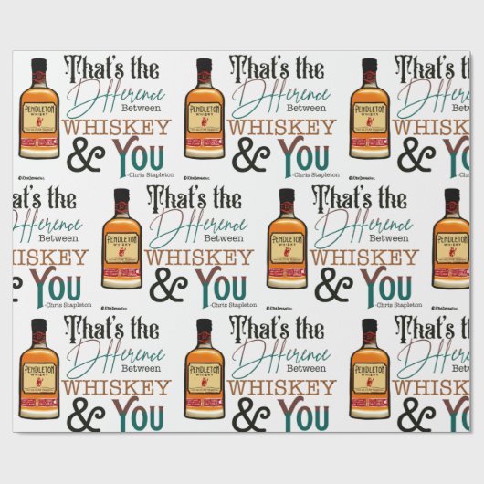 Whiskey Wrapper Geschenkpapier (Flach)