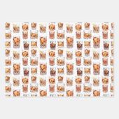 Whiskey Wrapping Paper - Cocktail Geschenkwrap Geschenkpapier Set (Vorderseite 2)