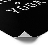 Whiskey + Yoga Poster (Ecke)