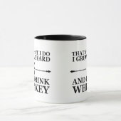 Whiskey-Zitate mit lustigen bärtigen Redewendungen Tasse (Zentrum)