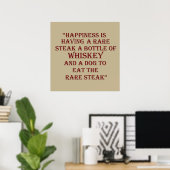 Whiskey-Zitate Poster (Heimbüro)
