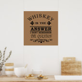 Whiskey-Zitate Poster (Küche)