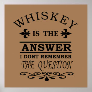 Whiskey-Zitate Poster