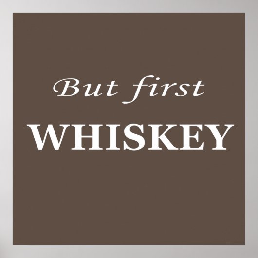 Whiskey-Zitate Poster (Vorne)