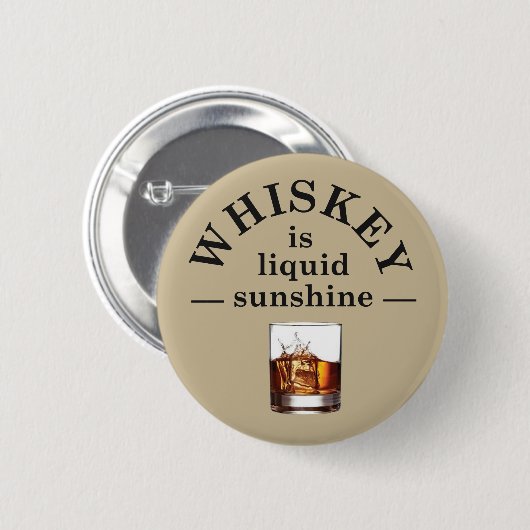 Whiskey zitiert lustige alkoholische Redewendungen Button (Vorne & Hinten)