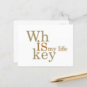 Whiskey zitiert lustige alkoholische Redewendungen Feiertagspostkarte