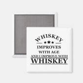 Whiskey zitiert lustige alkoholische Redewendungen Magnet (Vorderseite/Rückseite)