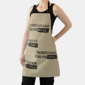 Whiskey zitiert lustige alkoholische Redewendungen Schürze (InSitu)