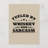 Whiskey zitiert lustige Alkoholkonsum Redewendunge Feiertagspostkarte (Vorderseite)