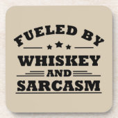 Whiskey zitiert lustige Alkoholkonsum Redewendunge Getränkeuntersetzer (Vorderseite)