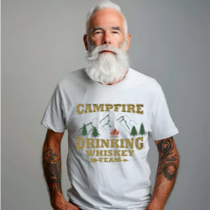 Whiskey zitiert lustige Camping Camper Redewendung T-Shirt