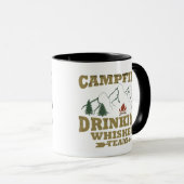 Whiskey zitiert lustige Camping Camper Redewendung Tasse (VorderseiteRechts)