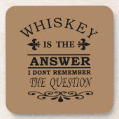 Whiskey zitiert lustige Redewendungen zum Trinken Getränkeuntersetzer (Vorderseite)
