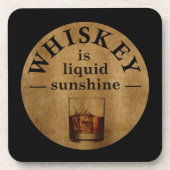 Whiskey zitiert lustige Redewendungen zum Trinken Getränkeuntersetzer (Vorderseite)