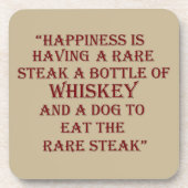 Whiskey zitiert lustige Redewendungen zum Trinken Getränkeuntersetzer (Vorderseite)