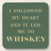 Whiskey zitiert lustige Redewendungen zum Trinken Getränkeuntersetzer (Vorderseite)