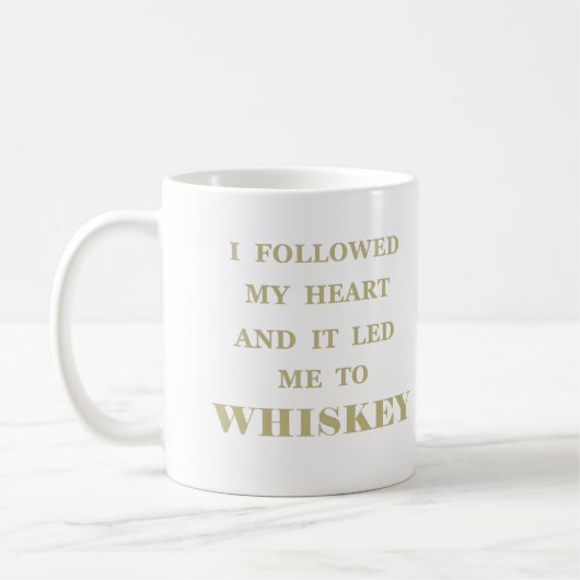 Whiskey zitiert lustige Redewendungen zum Trinken Kaffeetasse (Links)