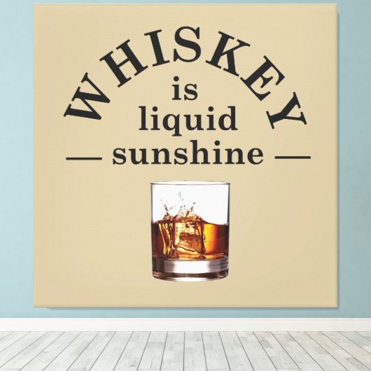 Whiskey zitiert lustige Redewendungen zum Trinken Leinwanddruck (Insitu (Holzboden))