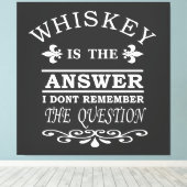 Whiskey zitiert lustige Redewendungen zum Trinken Leinwanddruck (Insitu (Holzboden))