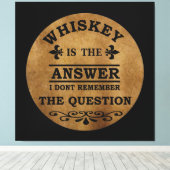 Whiskey zitiert lustige Redewendungen zum Trinken Leinwanddruck (Insitu (Holzboden))