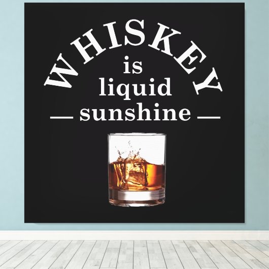 Whiskey zitiert lustige Redewendungen zum Trinken Leinwanddruck (Insitu (Holzboden))