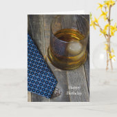 Whiskey zum Geburtstag Karte (Gelbe Blume)