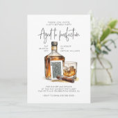 Whiskey zum Geburtstag, Zigarre Bar, Poker Nacht Einladung (Stehend Vorderseite)