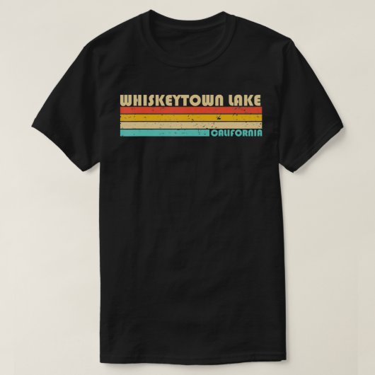 WHISKEYTOWSEE KALIFORNIEN Camping T-Shirt (Design vorne)