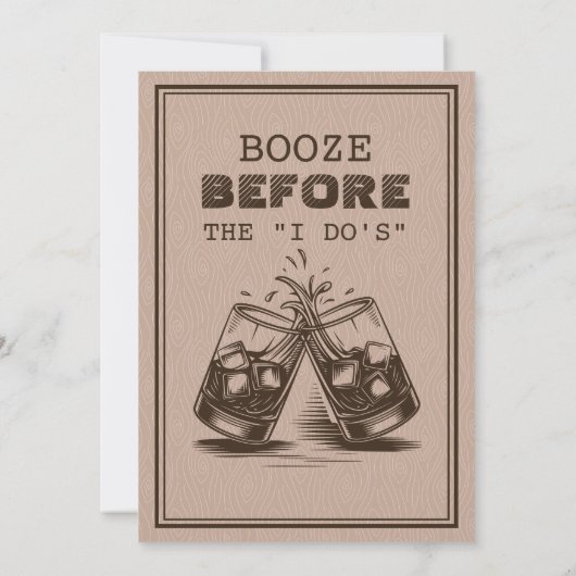 Whisky Bachelor Party Einladung (Rückseite)