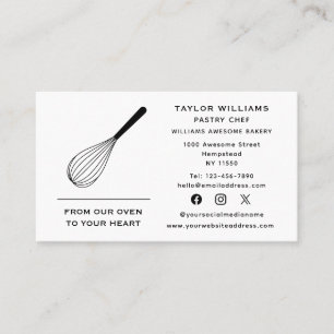 Whisky Baker Bakery Bake Shop Catering Social Medi Visitenkarte