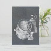 Whisky Barrel Einladung (Stehend Vorderseite)