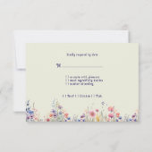 Whisky Barrel Rustic Woods Spring Blumen RSVP Karte (Rückseite)