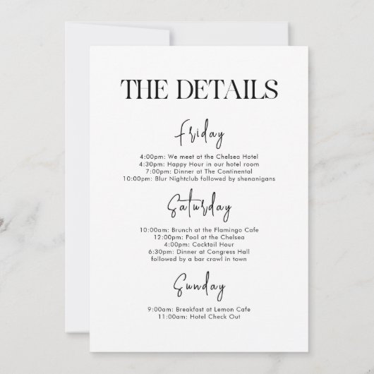 Whisky Cigar Bachelor Party Einladung (Rückseite)