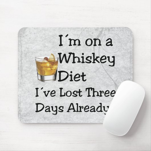 Whisky-Diät Mousepad (Mit Mouse)