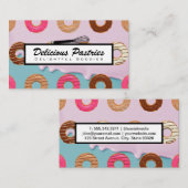 Whisky | Donuts | Hintergrund Visitenkarte (Vorne/Hinten)