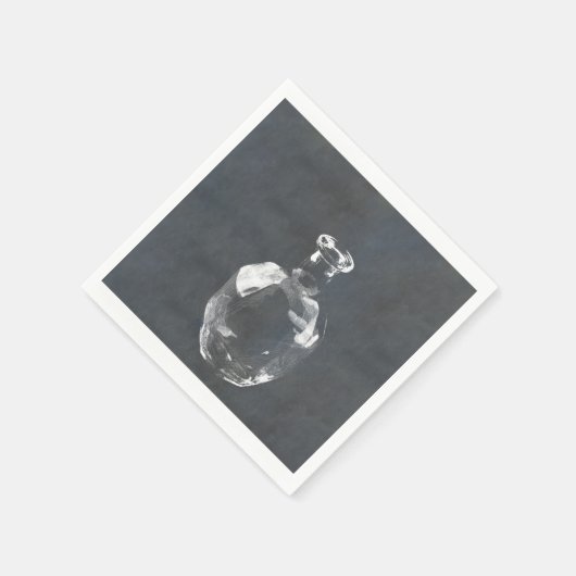 Whisky Flasche Serviette (Ecke)