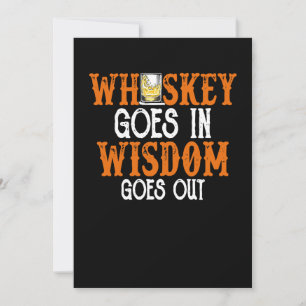 Whisky geht in Weisheit aus Dankeskarte