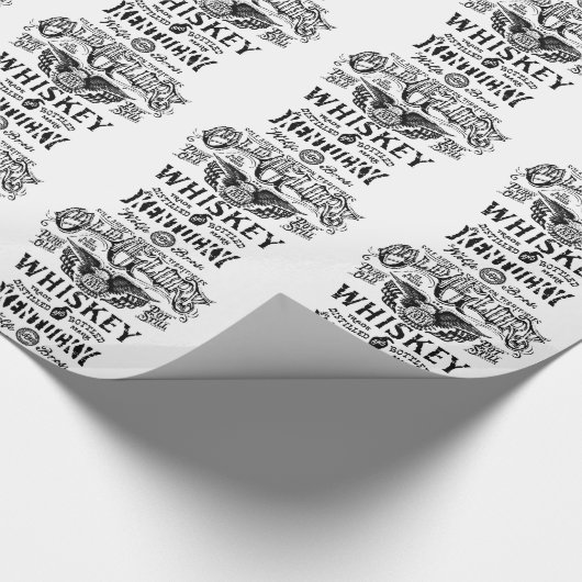 Whisky Geschenkpapier (Ecke)