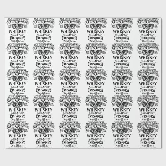 Whisky Geschenkpapier (Flach)