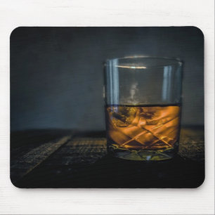Whisky-Glasmausunterlage Mousepad