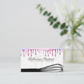 Whisky | Glitzer Bokeh Tropfen Visitenkarte (Stehend Vorderseite)