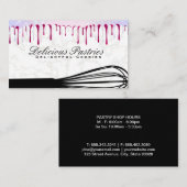 Whisky | Glitzer Bokeh Tropfen Visitenkarte (Vorne/Hinten)