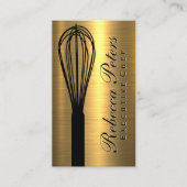 Whisky | Gold-Metallic-Hintergrund Visitenkarte (Vorderseite)