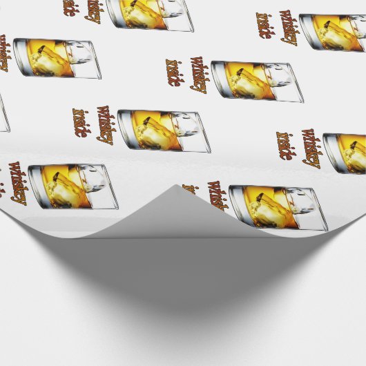 Whisky-Innere als eingewickelte Papiere Geschenkpapier (Ecke)